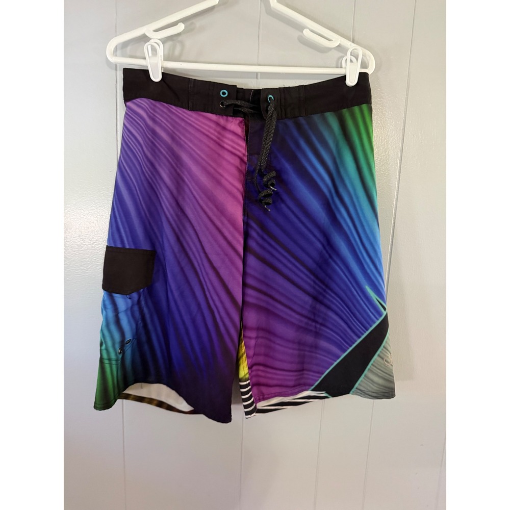 Ocean Pacific Board Shorts Mens‎ 30 OPFlex 4-Way Stretch OM29422Y Multi EUC